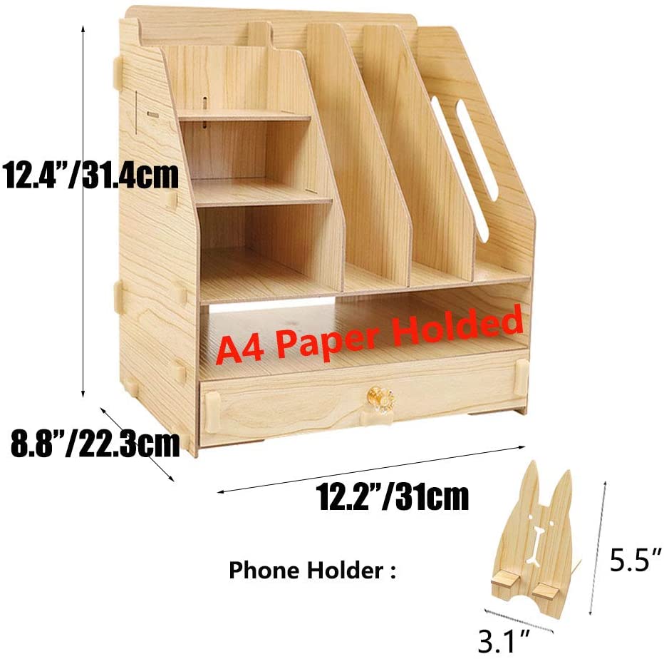 SUPANT Office Desk Organizer With Drawer Set & Accessories