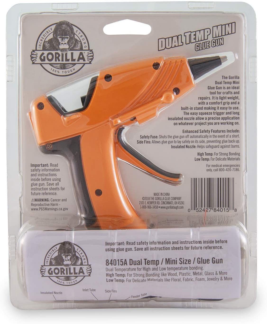 Gorilla Dual Temp Mini Hot Glue Gun Kit