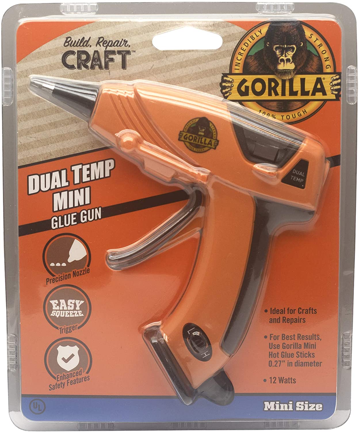 Gorilla Dual Temp Mini Hot Glue Gun Kit