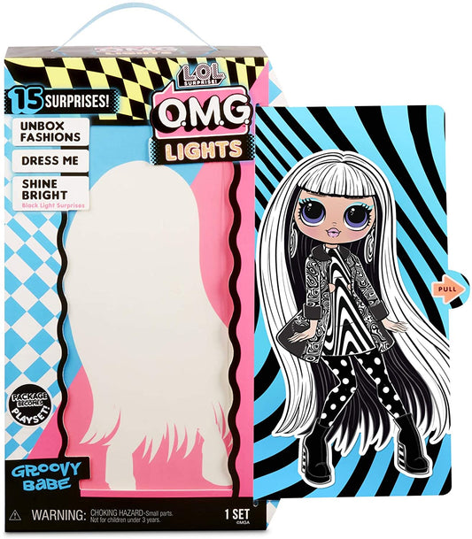 Lights Groovy Babe Fashion Doll with 15 Surprises