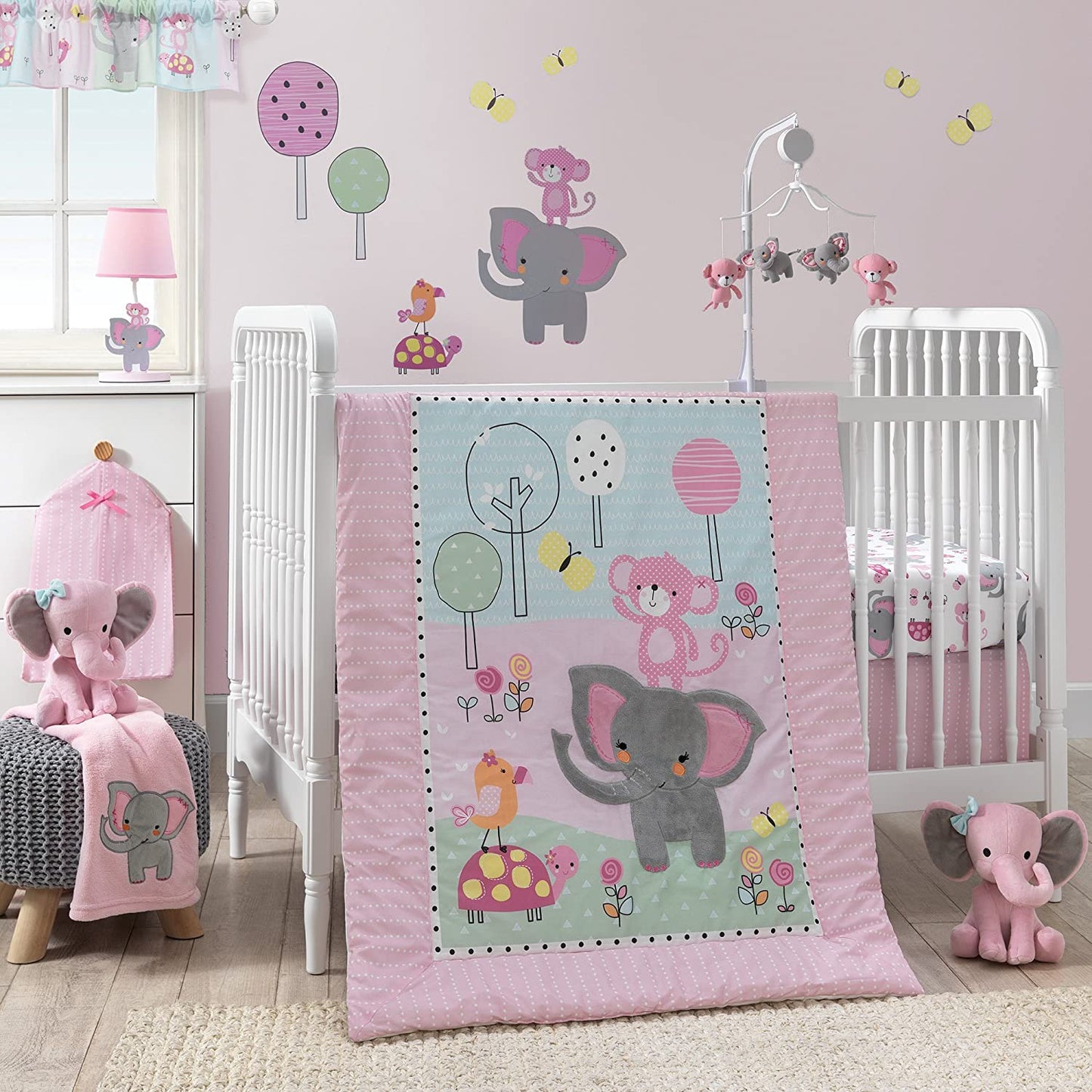 Twinkle Toes Pink Elephant Plush
